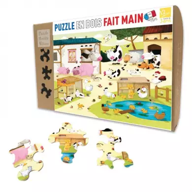 Puzzle Michèle Wilson - La Ferme - 12 Pièces