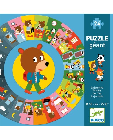 Puzzle Géant - La Journée - 24 Pièces