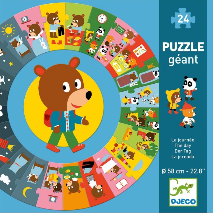 Puzzle Géant - La Journée - 24 Pièces