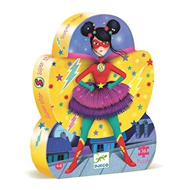 Puzzle Silhouette DJECO - Super Star - 36 Pièces