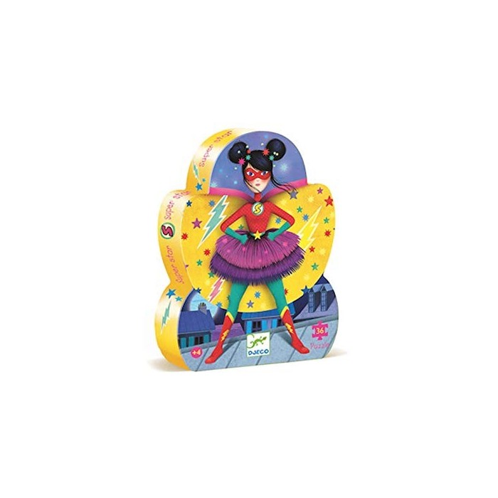 Puzzle Silhouette DJECO - Super Star - 36 Pièces