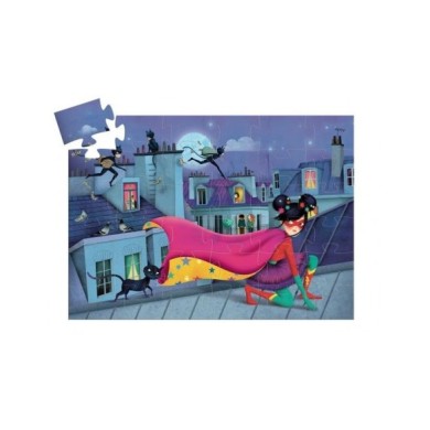 Puzzle Silhouette DJECO - Super Star - 36 Pièces