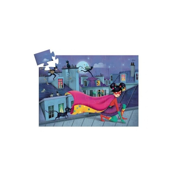 Puzzle Silhouette DJECO - Super Star - 36 Pièces