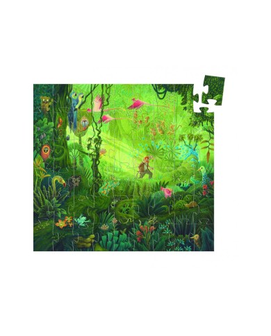 Puzzle Silhouette DJECO - Dans La Jungle - 54 Pièces