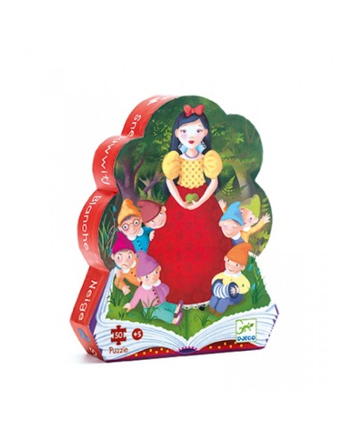Puzzle Silhouette DJECO - Blanche Neige - 50 Pièces