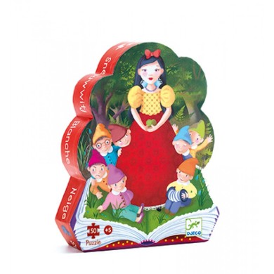 Puzzle Silhouette DJECO - Blanche Neige - 50 Pièces