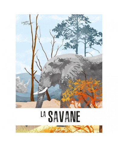 La Savane Le Lion - Maquette 3D Et Livre