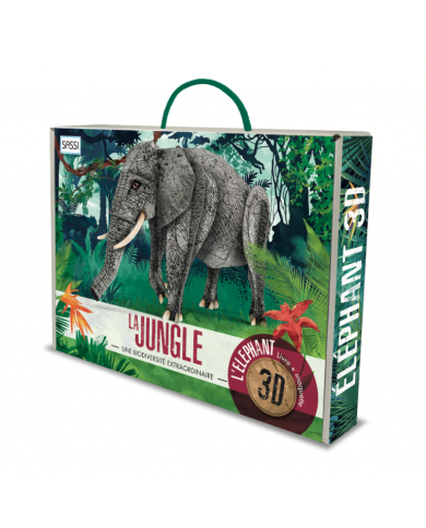 L'Éléphant : La Jungle - Maquette 3D Et Livre