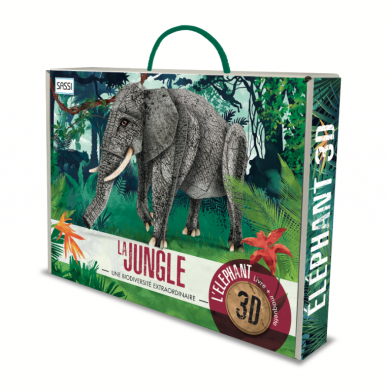 L'Éléphant : La Jungle - Maquette 3D Et Livre