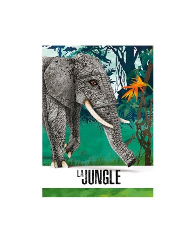 L'Éléphant : La Jungle - Maquette 3D Et Livre