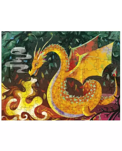 Le Dragon - Puzzle 100 Pièces Et Livre