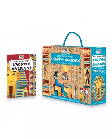 L'Egypte Ancienne - Voyage, Découvre, Explore - Livre - Puzzle 200 Pièces