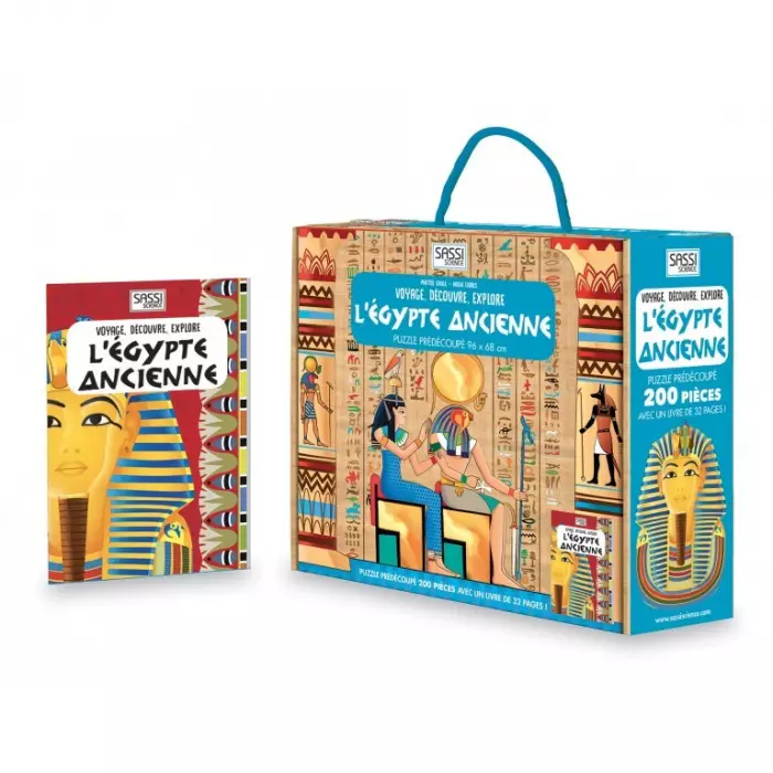 L'Egypte Ancienne - Voyage, Découvre, Explore - Livre - Puzzle 200 Pièces