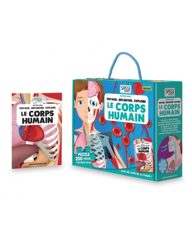 Le Corps Humain - Livre - Puzzle 205 Pièces